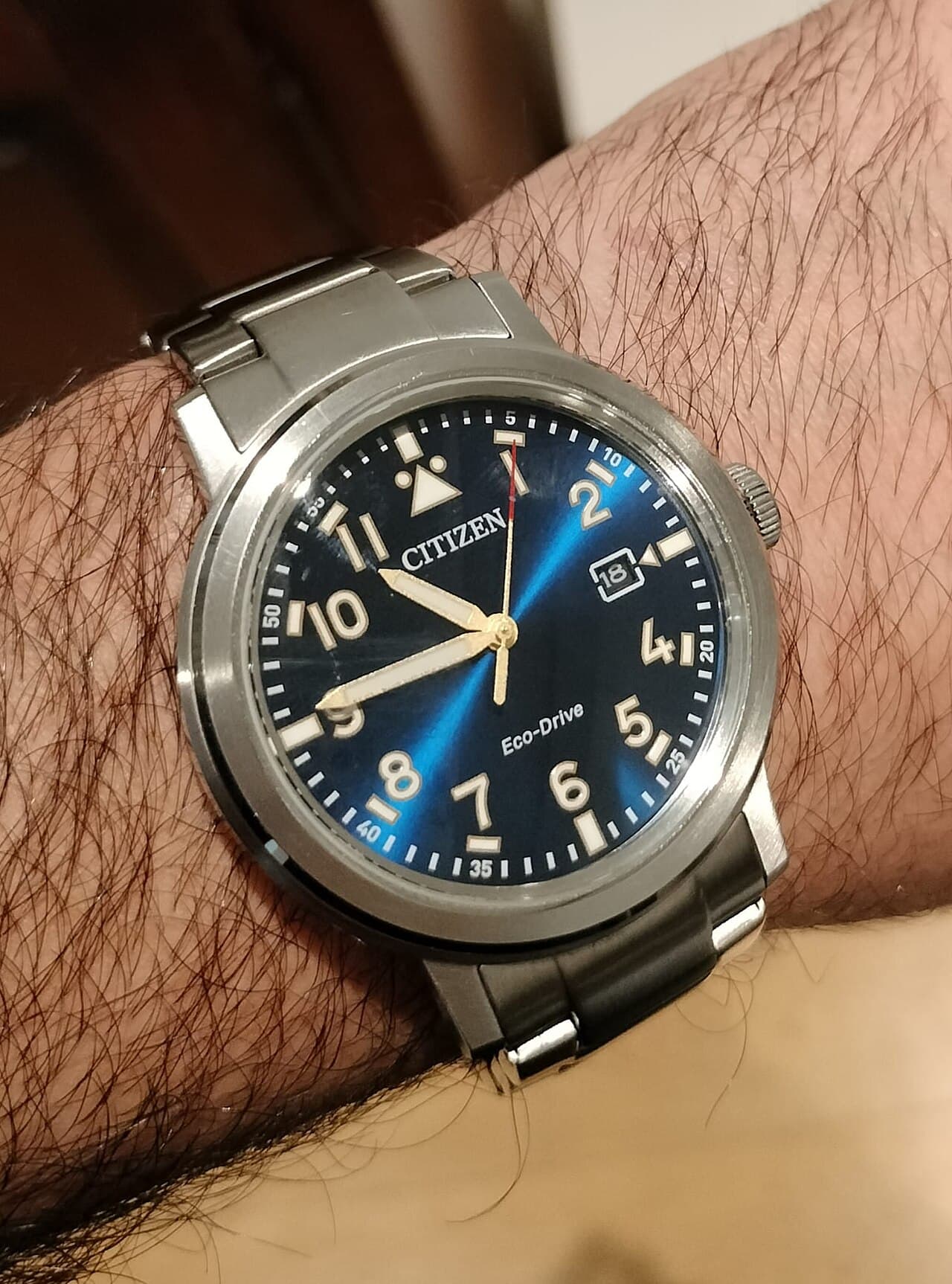 Citizen Eco-Drive field watch (blue dial)