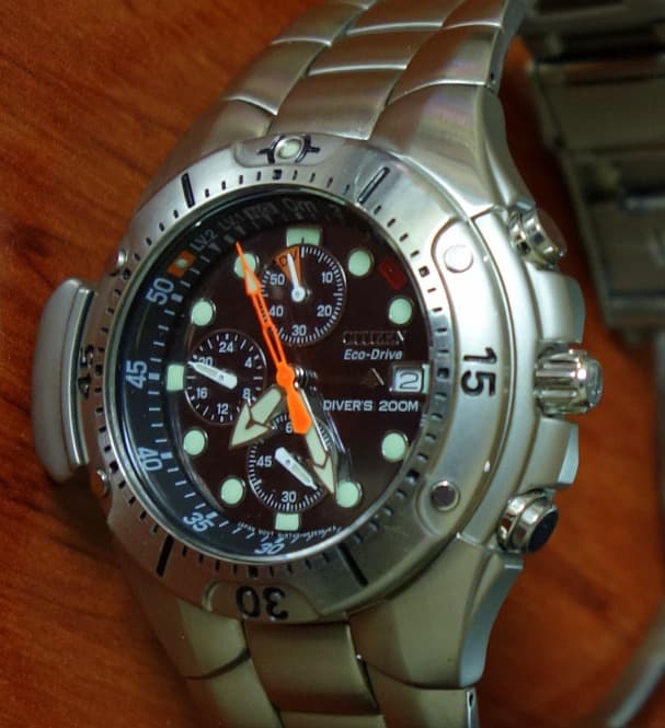 Citizen Promaster Eco-Drive Diver's 200m Chronograph (depth gauge)